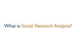 تجزیه و تحلیل شبکه‌های اجتماعی