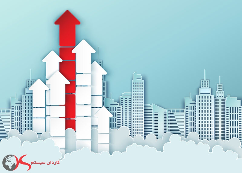 فلش های بیرون آمده از ابر و ساختمان