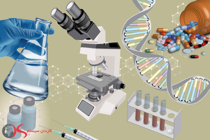 دارو و وسایل آزمایشگاهی در کنار هم